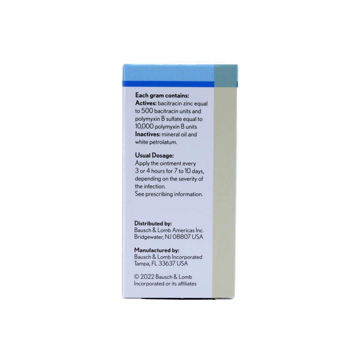 Bacitracin Zinc Polymyxin B Sulfate Ophthalmic Ointment