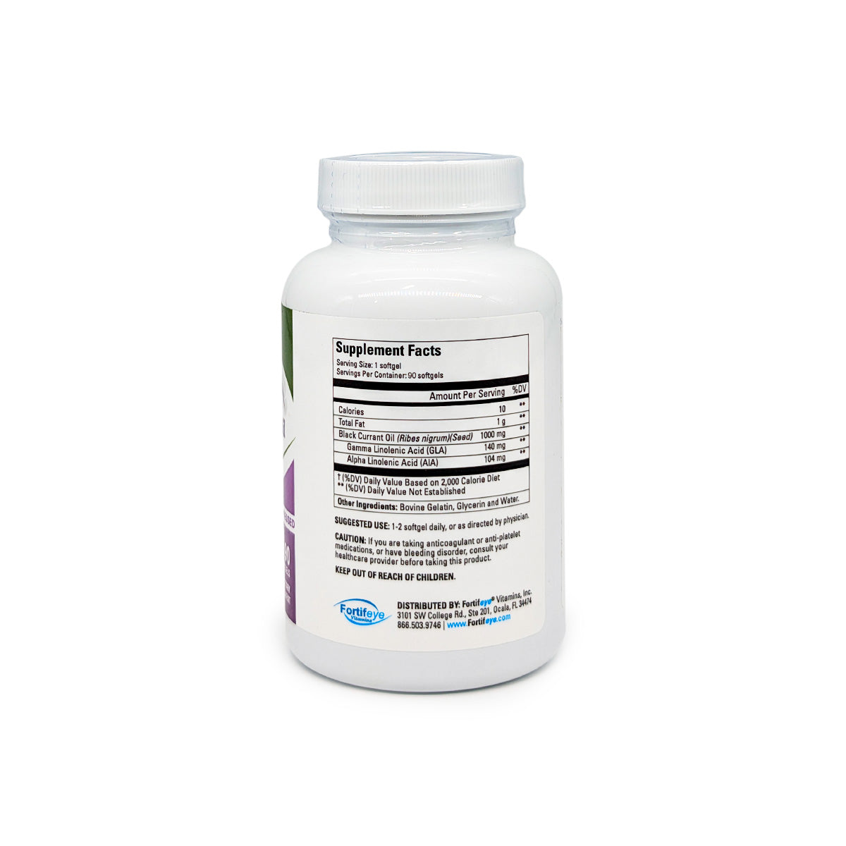 Fortifeye Black Currant Oil GLA, 90ct