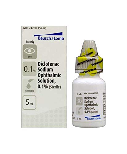 Diclofenac Ophthalmic Solution | 0.1% 5mL | Bausch & Lomb