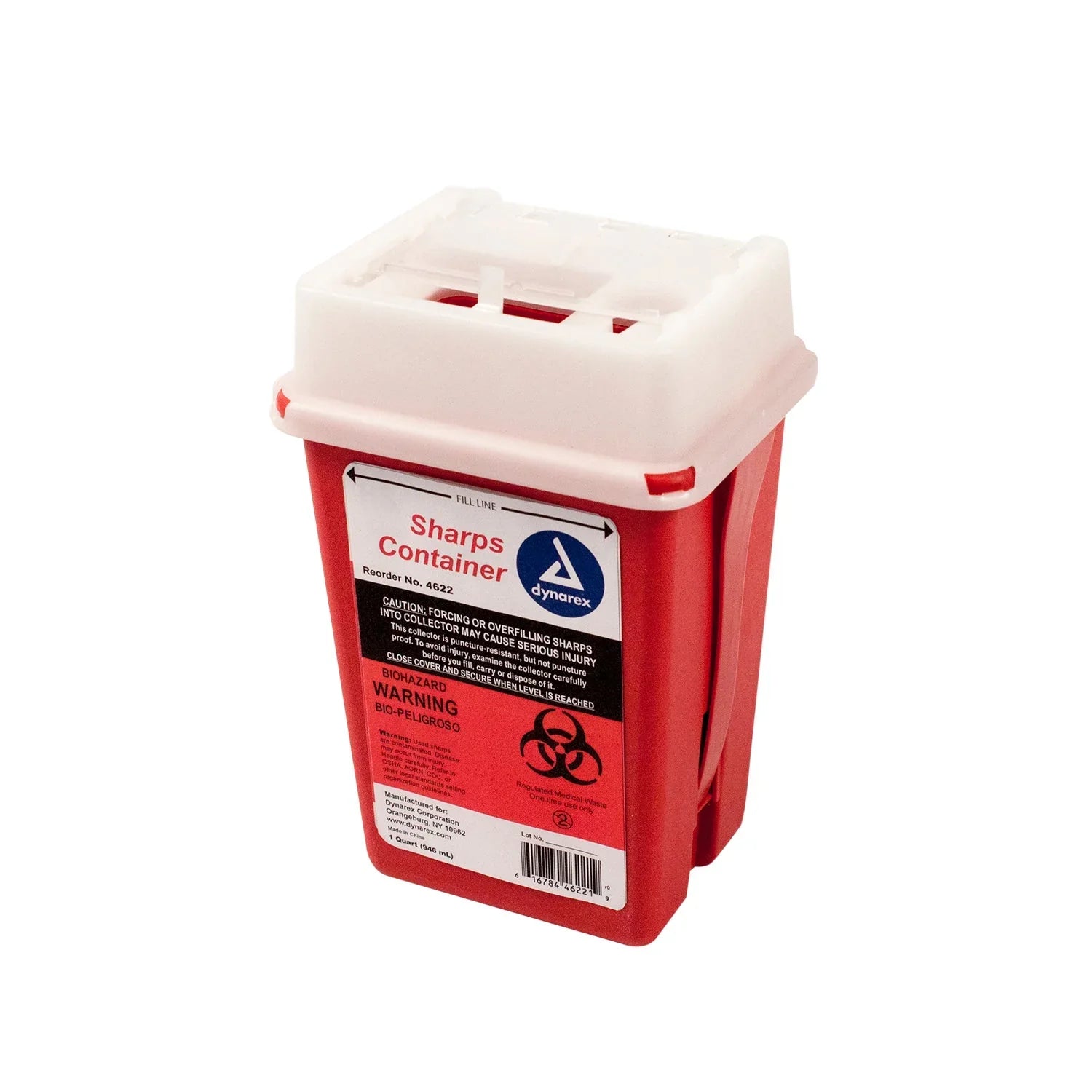Sharps Container, 1 Quart | Dynarex