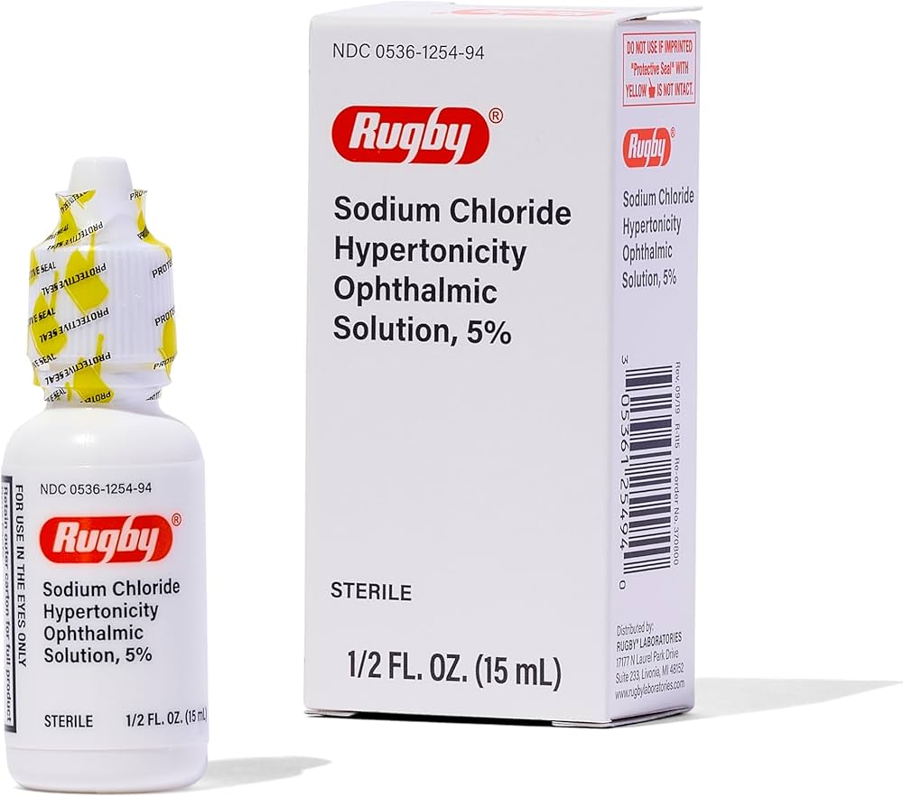 Sodium Chloride Hypertonicity Ophthalmic Solution, 5% 15mL | Rugby
