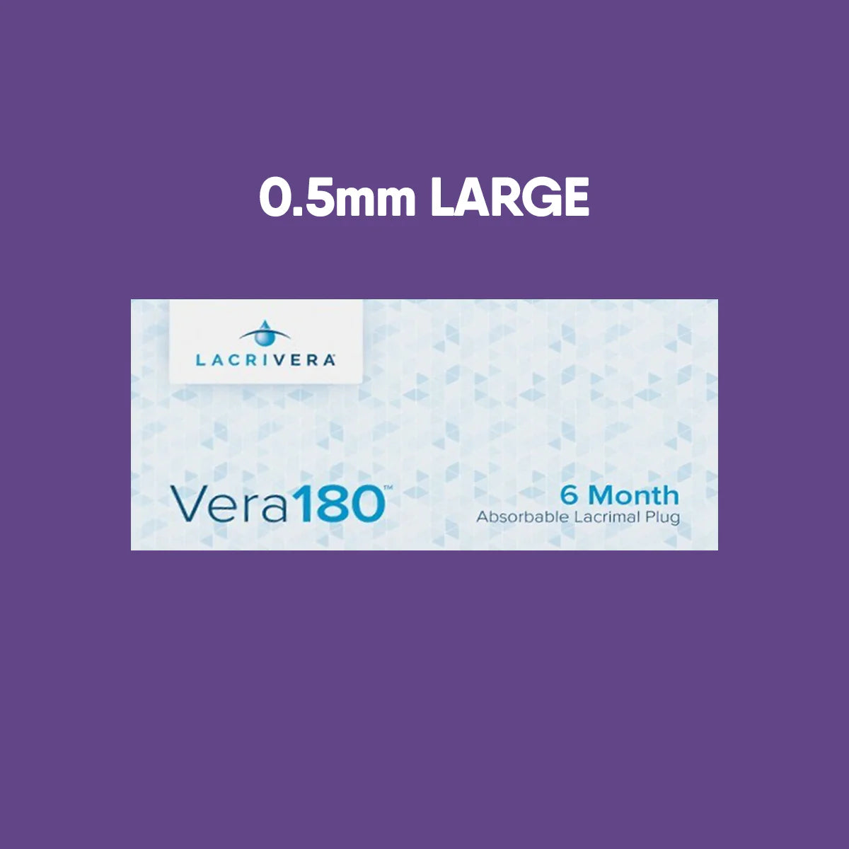 Lacrivera Vera180 Synthetic Absorbable Lacrimal 180 Day Plugs (Single Unit)