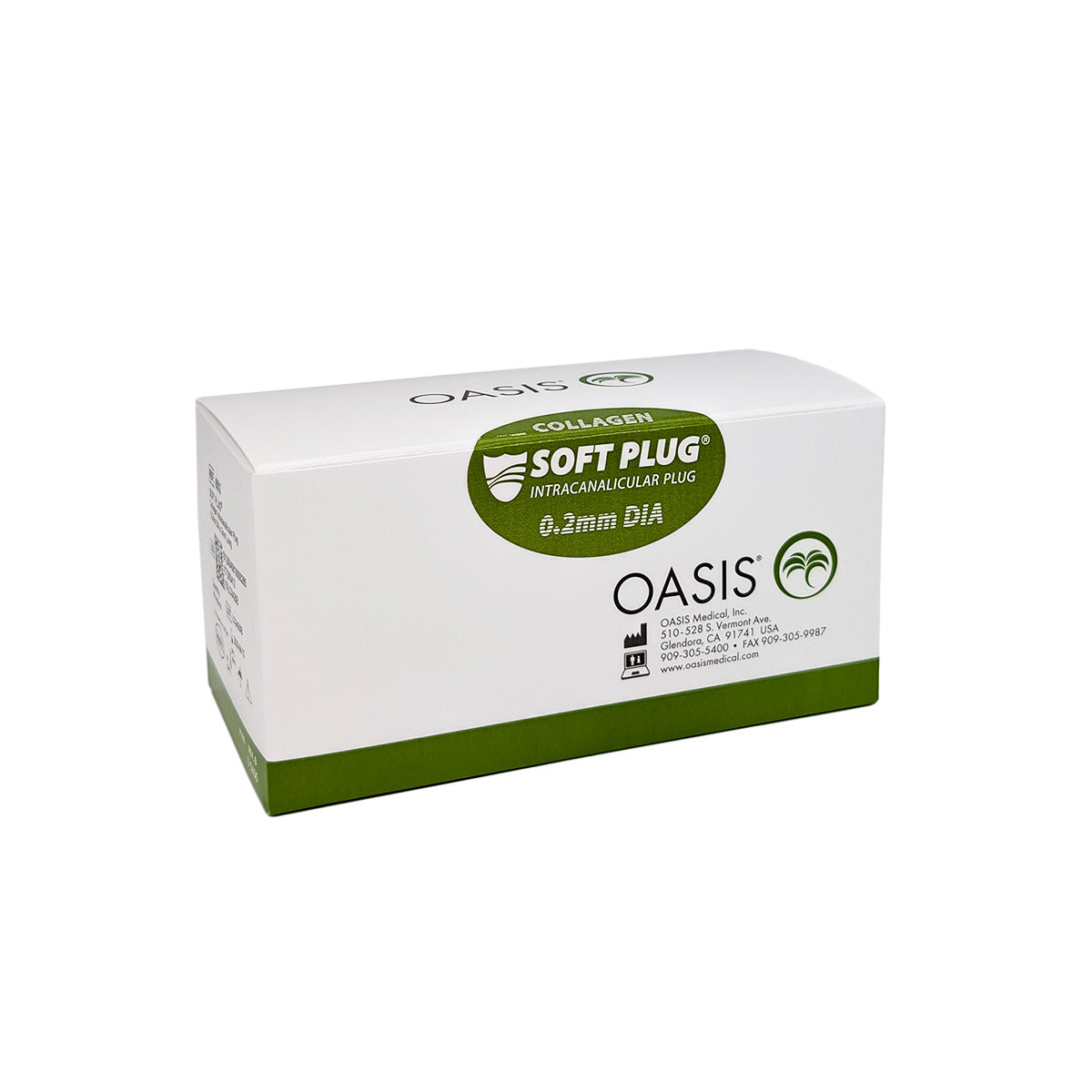 OASIS Medical SOFT PLUG® Collagen Intracanalicular Plug 0.2mm DIA