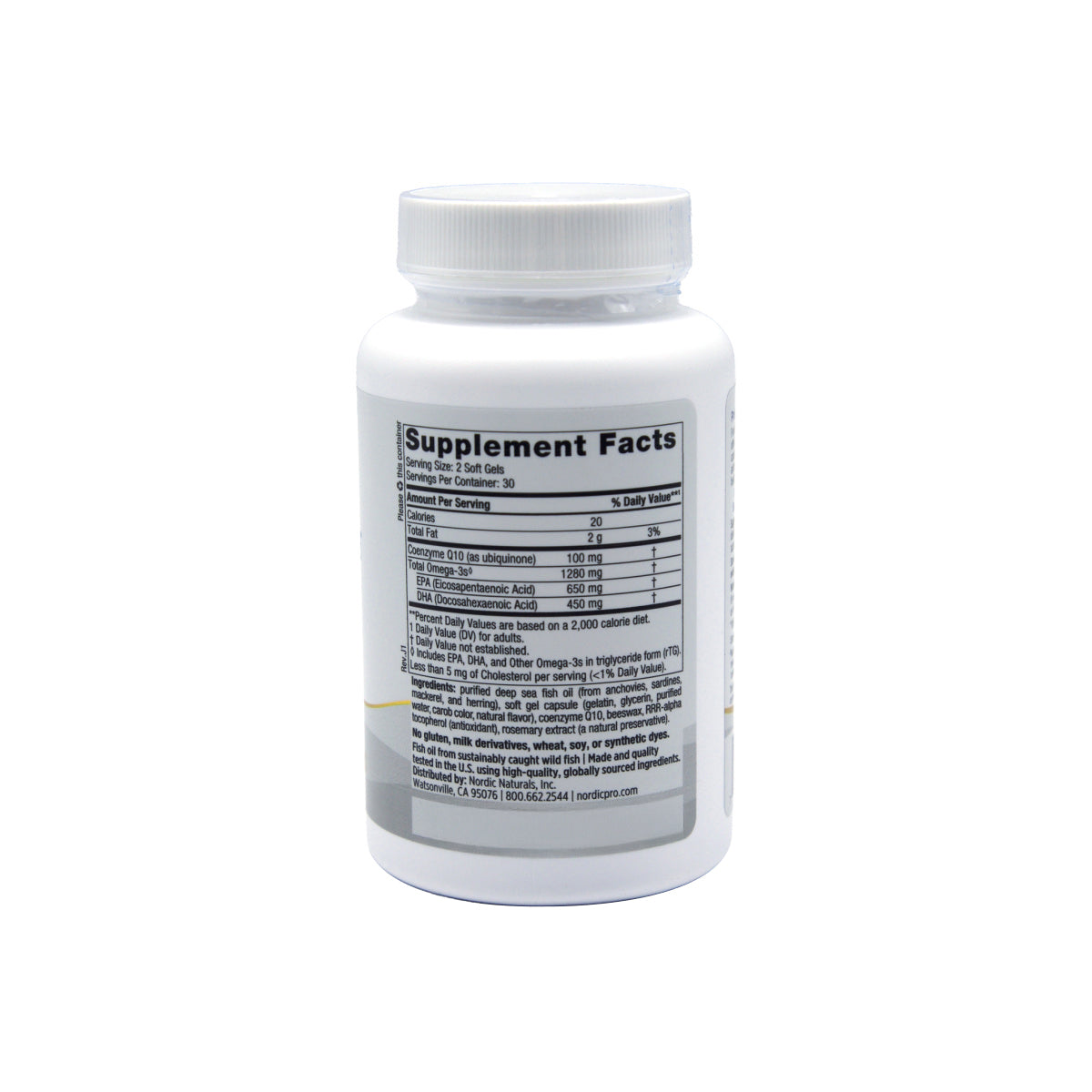 Nordic Naturals ProOmega-CoQ10 - Fish Oil with CoQ10 (60ct)