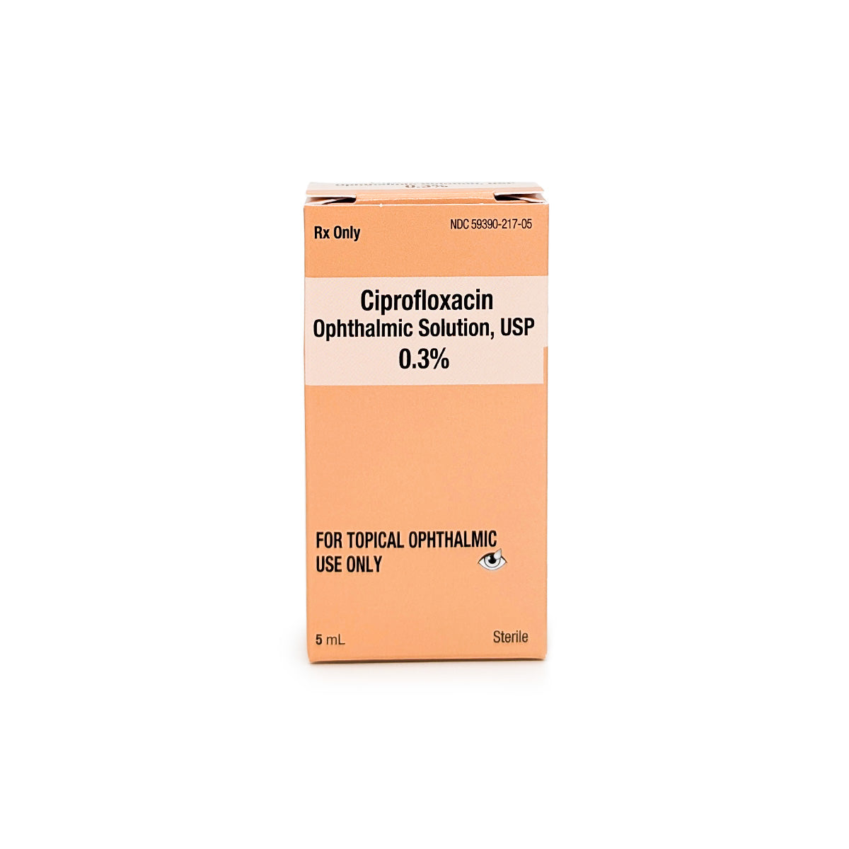 Ciprofloxacin HCL Ophthalmic Solution 0.3%, 5mL