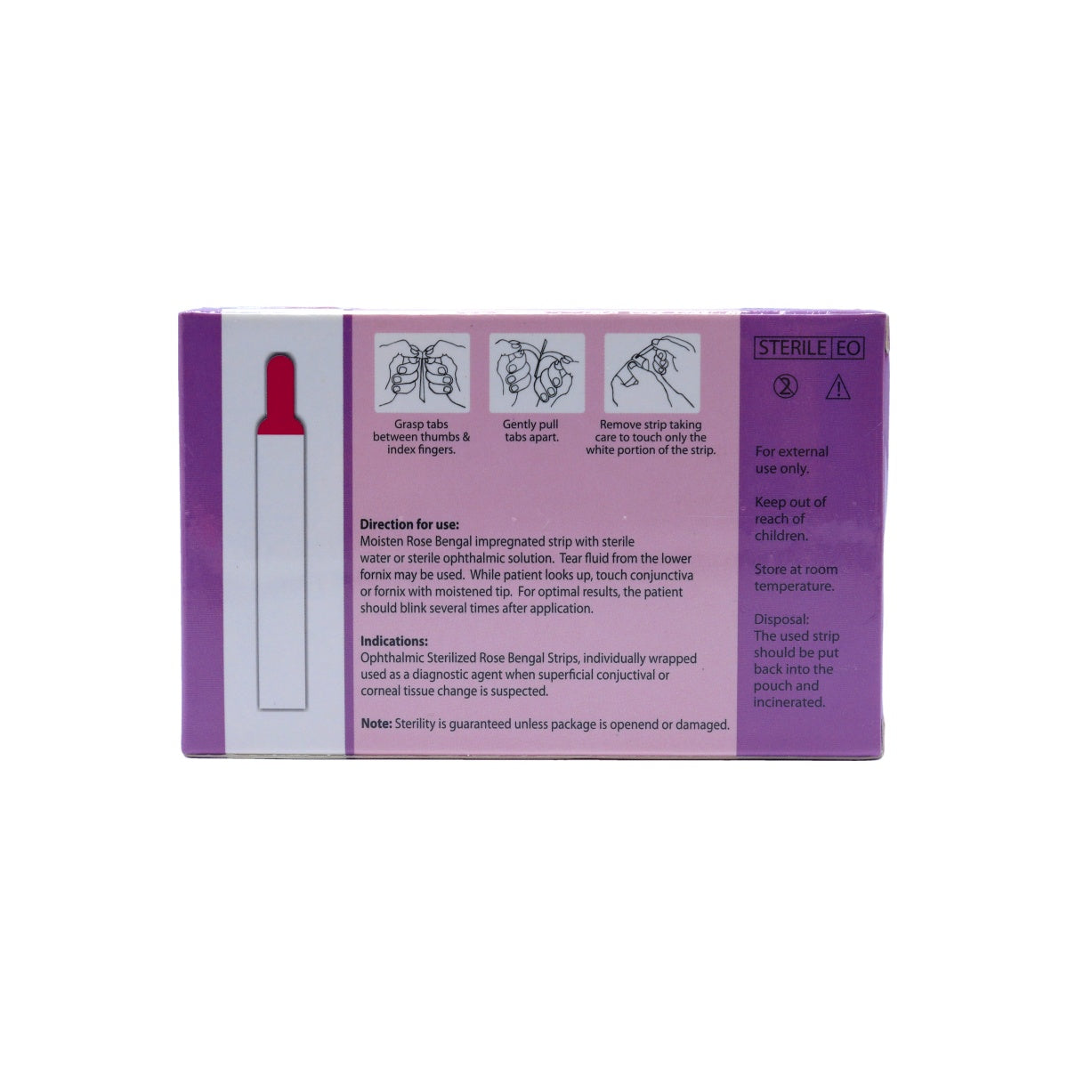 Rose Bengal Ophthalmic Strips