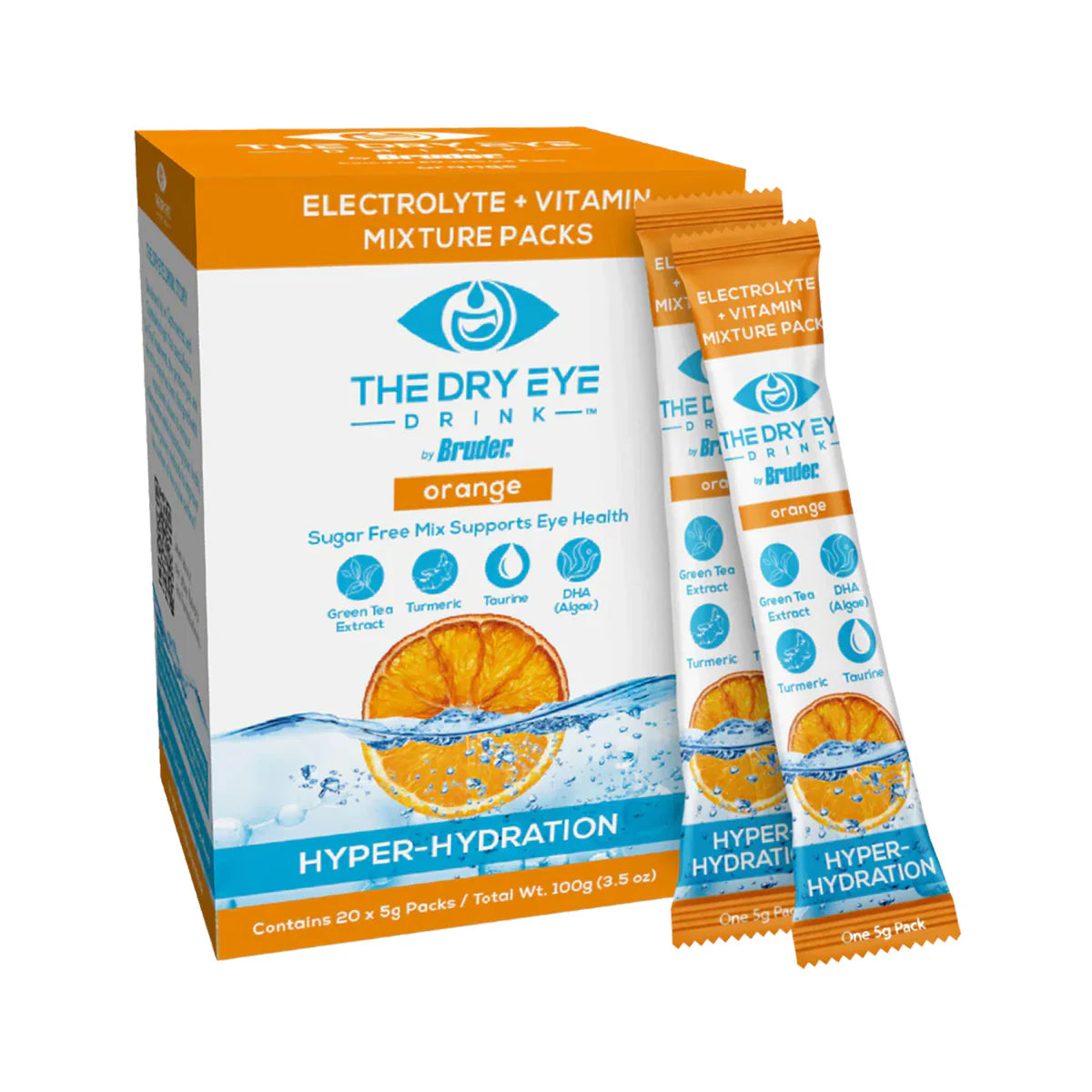 Dry Eye Drink™ Daytime – Doctor-Formulated Electrolyte Hydration for Eye Health (20 Packets)