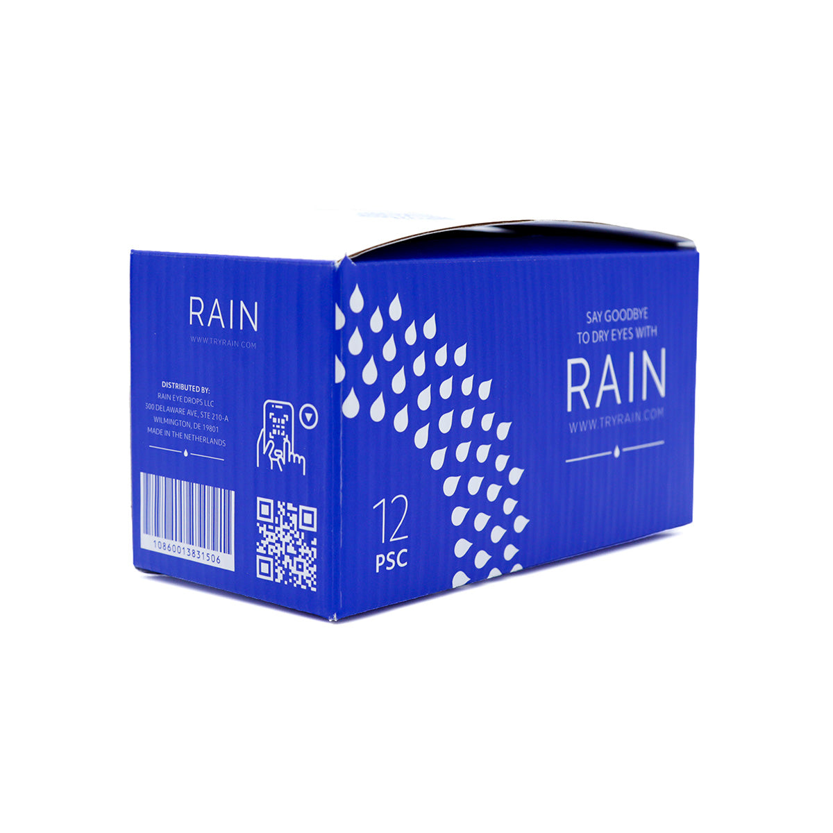 Display Case Rain Daily Eye Drops PF Multidose Bottles (12 Bottles)