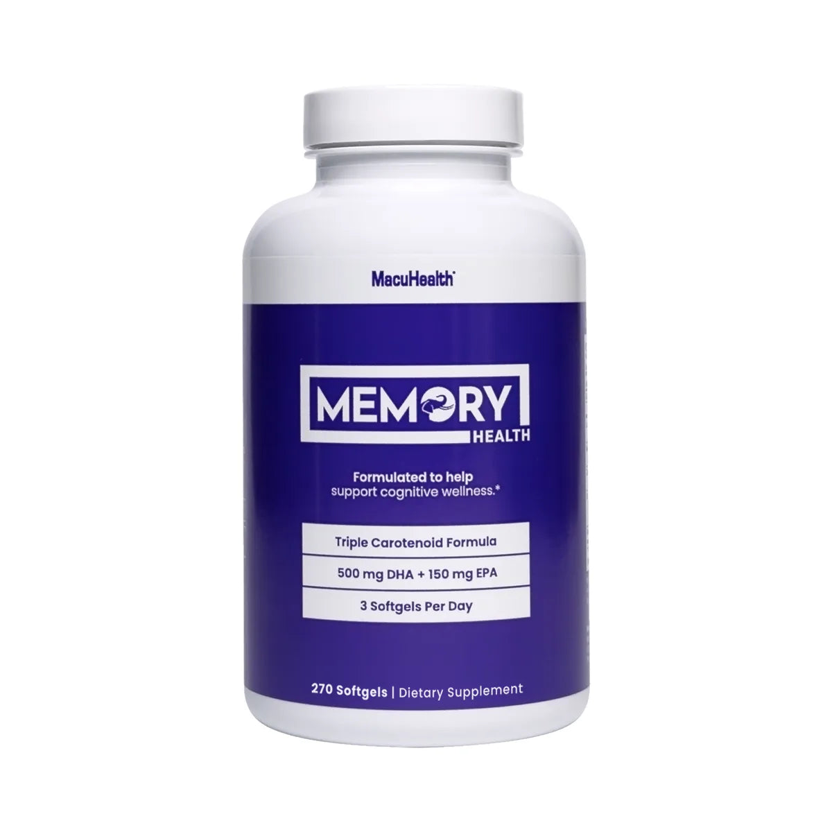 MacuHealth Memory Health Nutritional Supplement, 270 Softgels