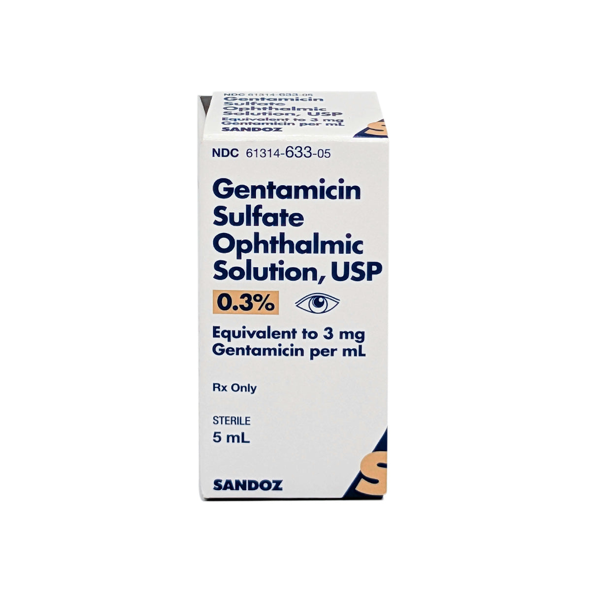 Gentamicin Ophthalmic Solution 0.3% 5mL