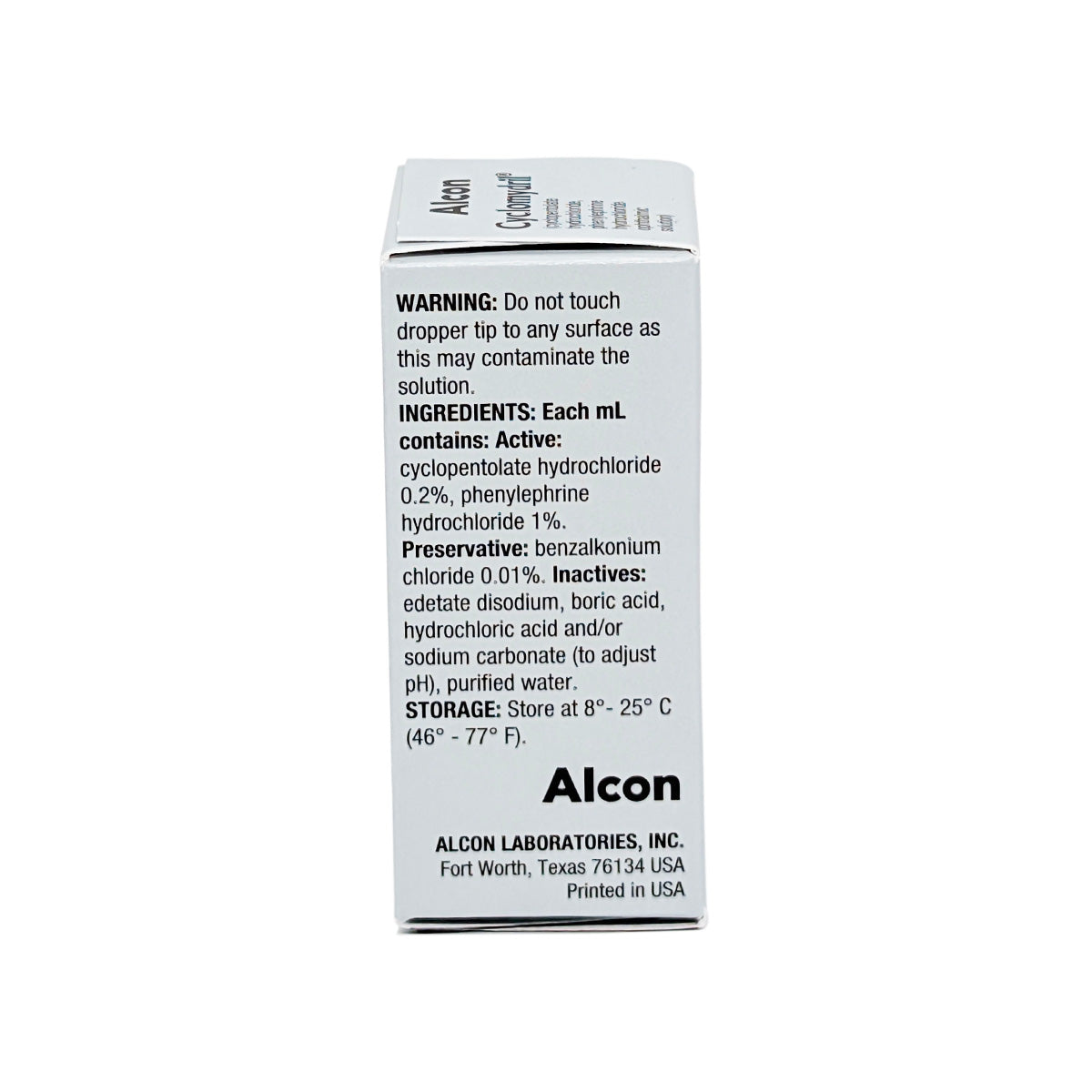 Cyclomydril Ophthalmic Solution, 0.2%, 5mL (Cyclopentolate/Phenylephrine)