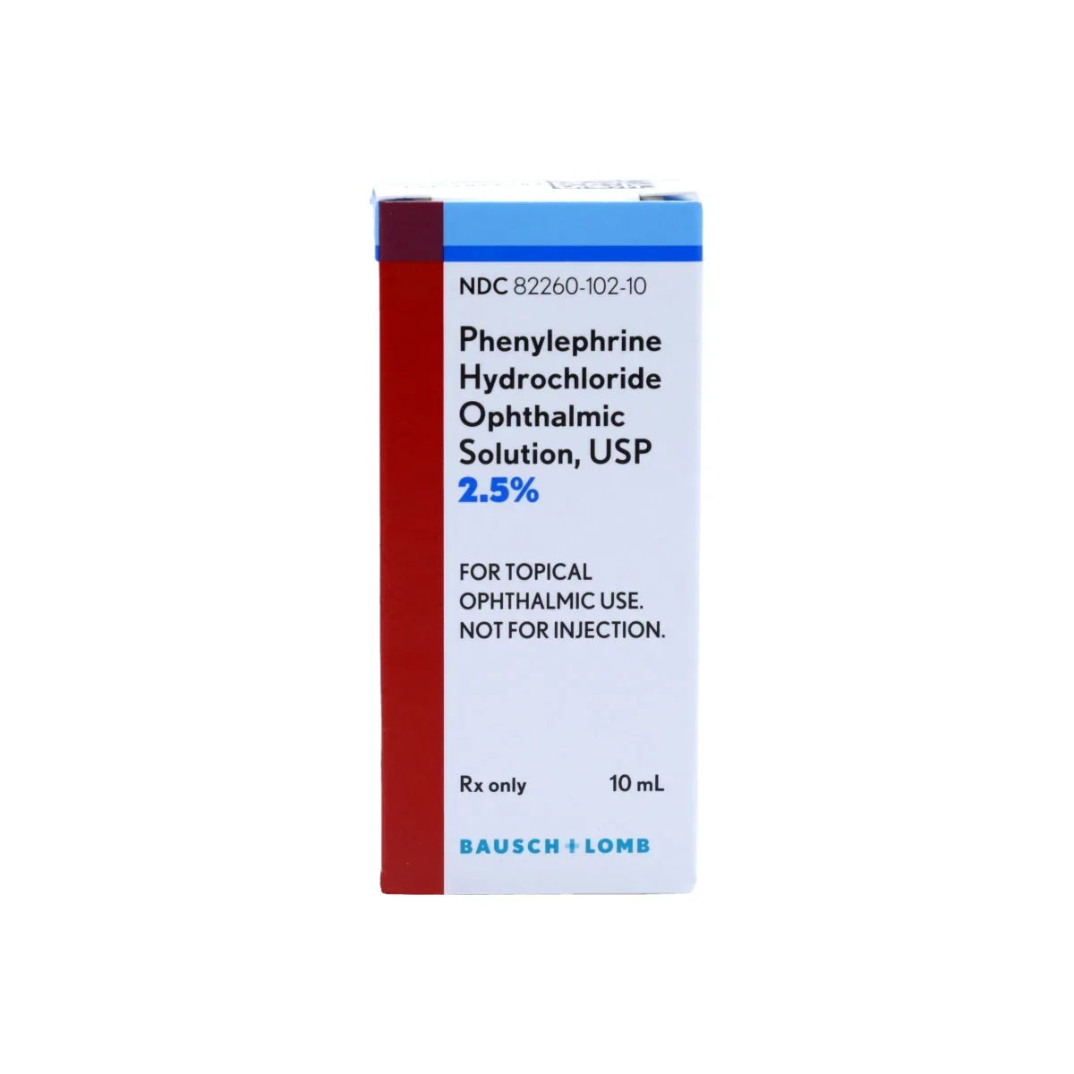 Phenylephrine HCl 2.5% Ophthalmic Solution, 10 mL — Bausch & Lomb