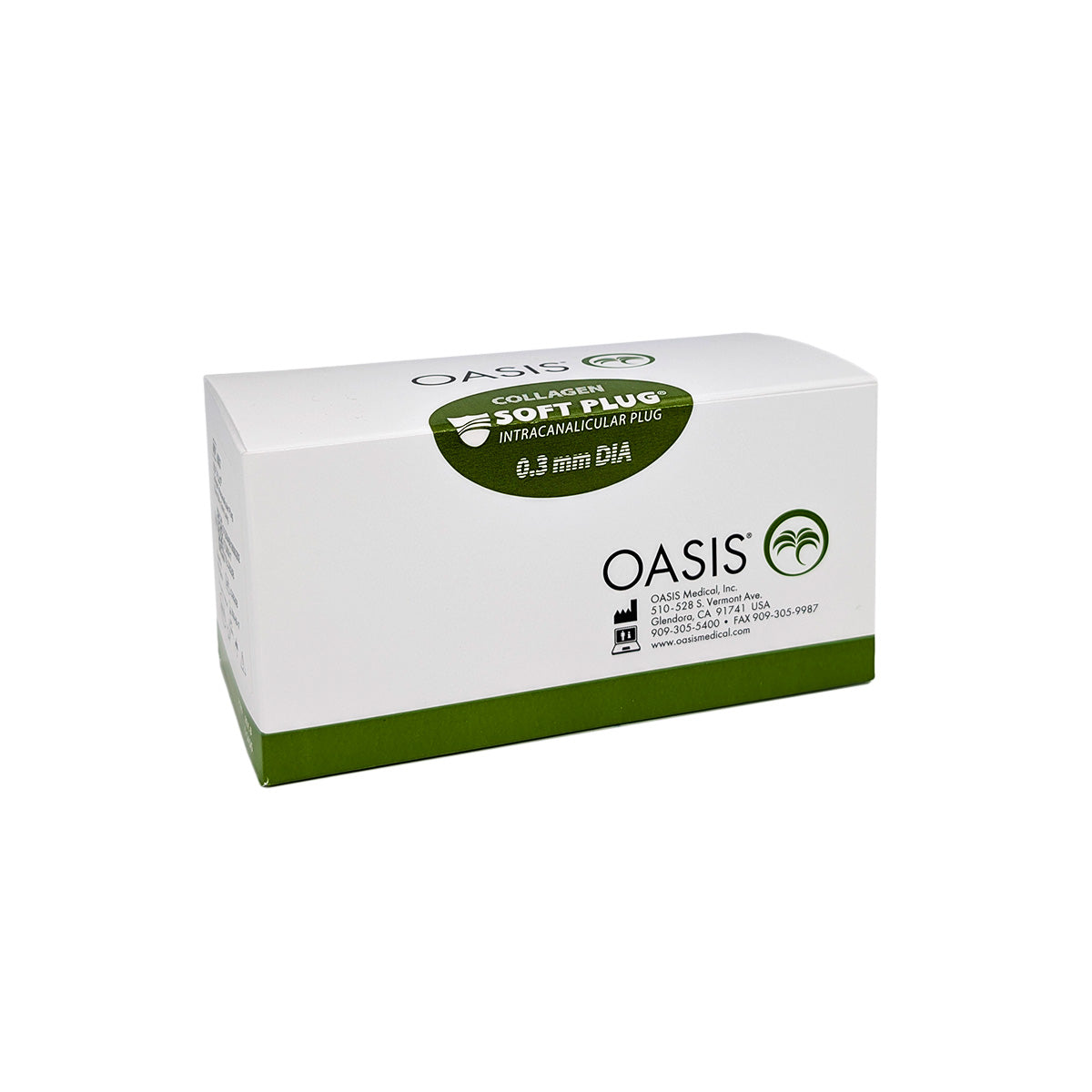 OASIS Medical SOFT PLUG® Collagen Intracanalicular Plug 0.3mm DIA