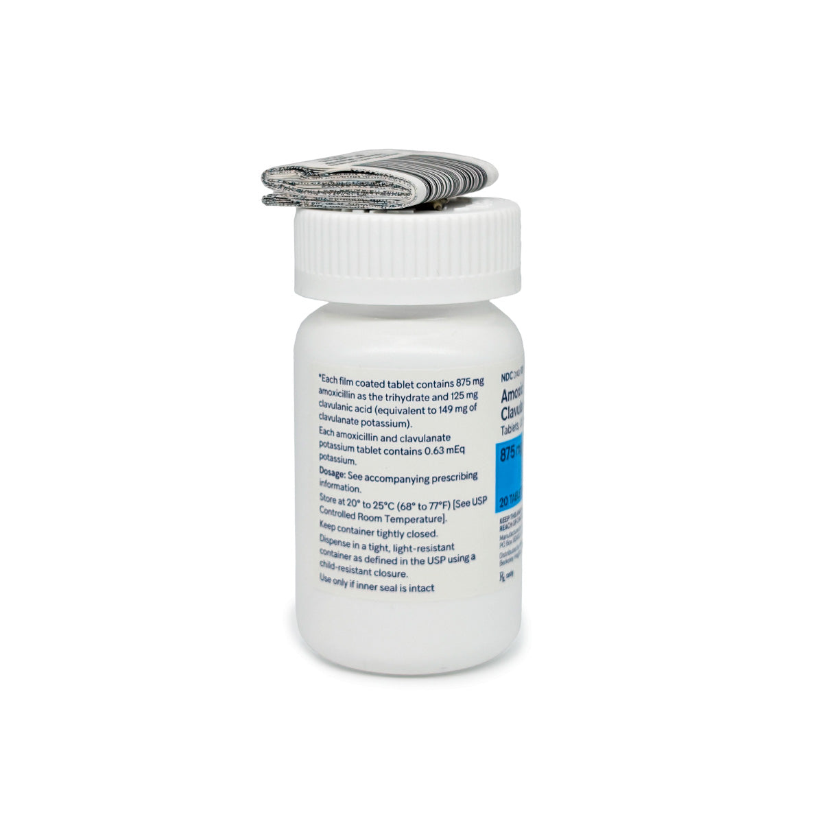 Amoxicillin Clavulanate Potasium 875MG/125/MG - 20/Count