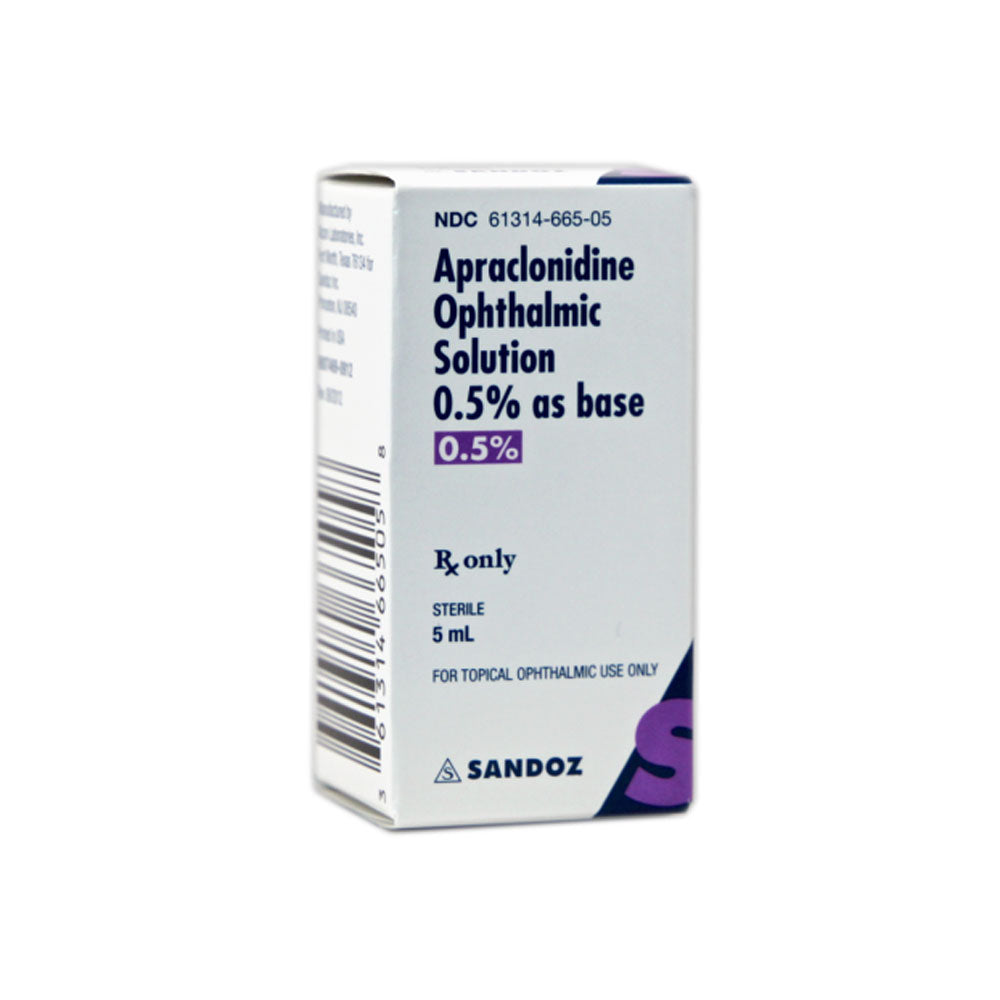 Apraclonidine, 0.5%, 5mL (Iopidine) Sandoz