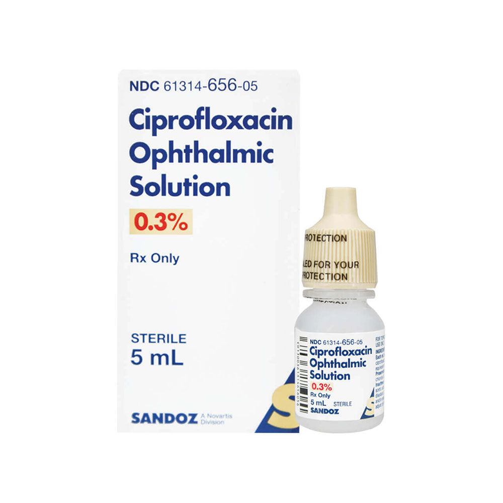 Ciprofloxin Ophthalmic Solution 0.3%, 5mL