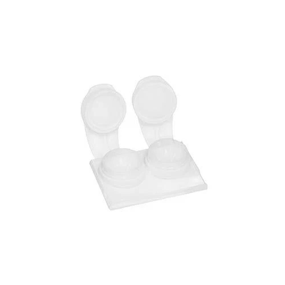 White Flip Top Contact Lens Case 100/Bag