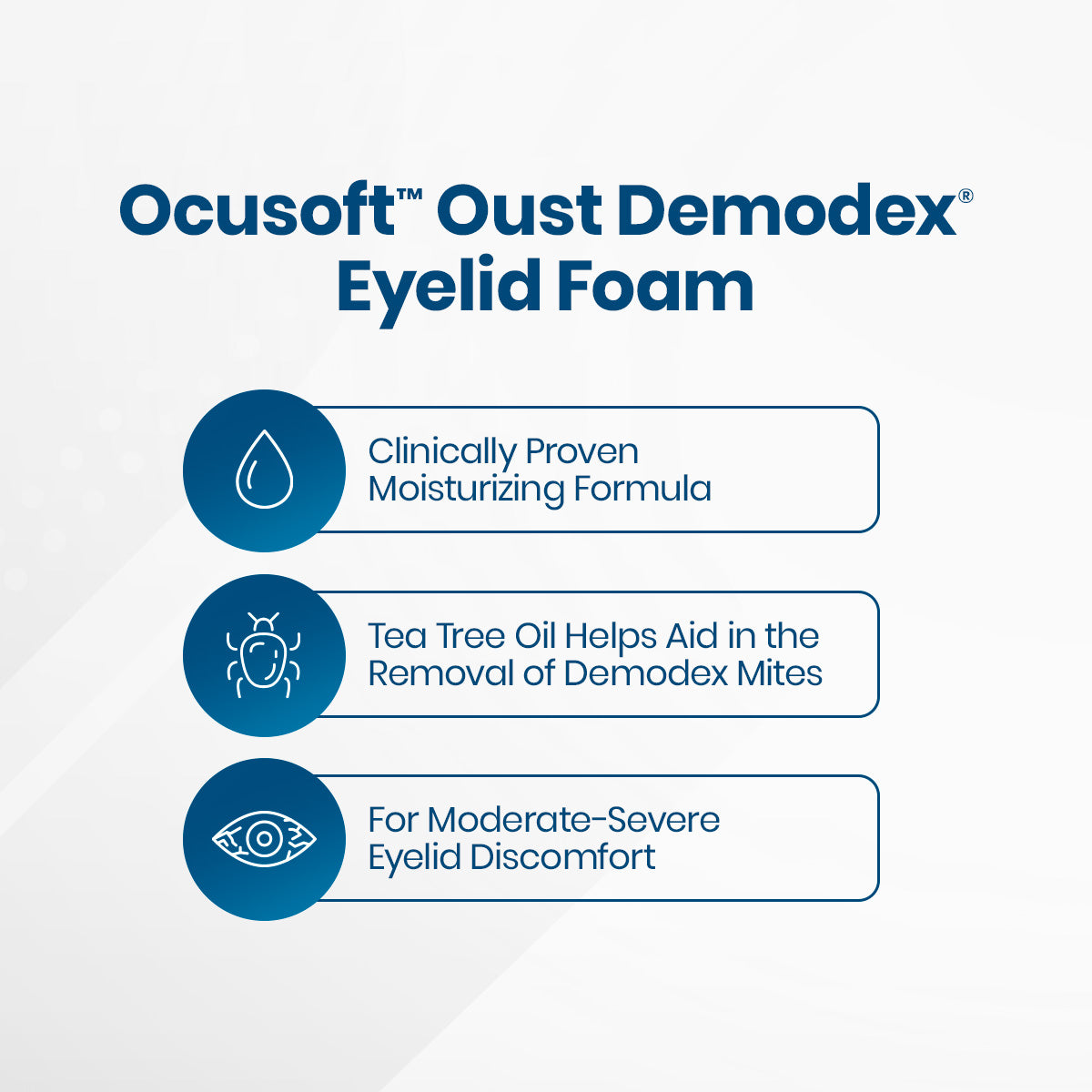 OCuSOFT Oust Demodex Removal Cleanser Foam (50mL)