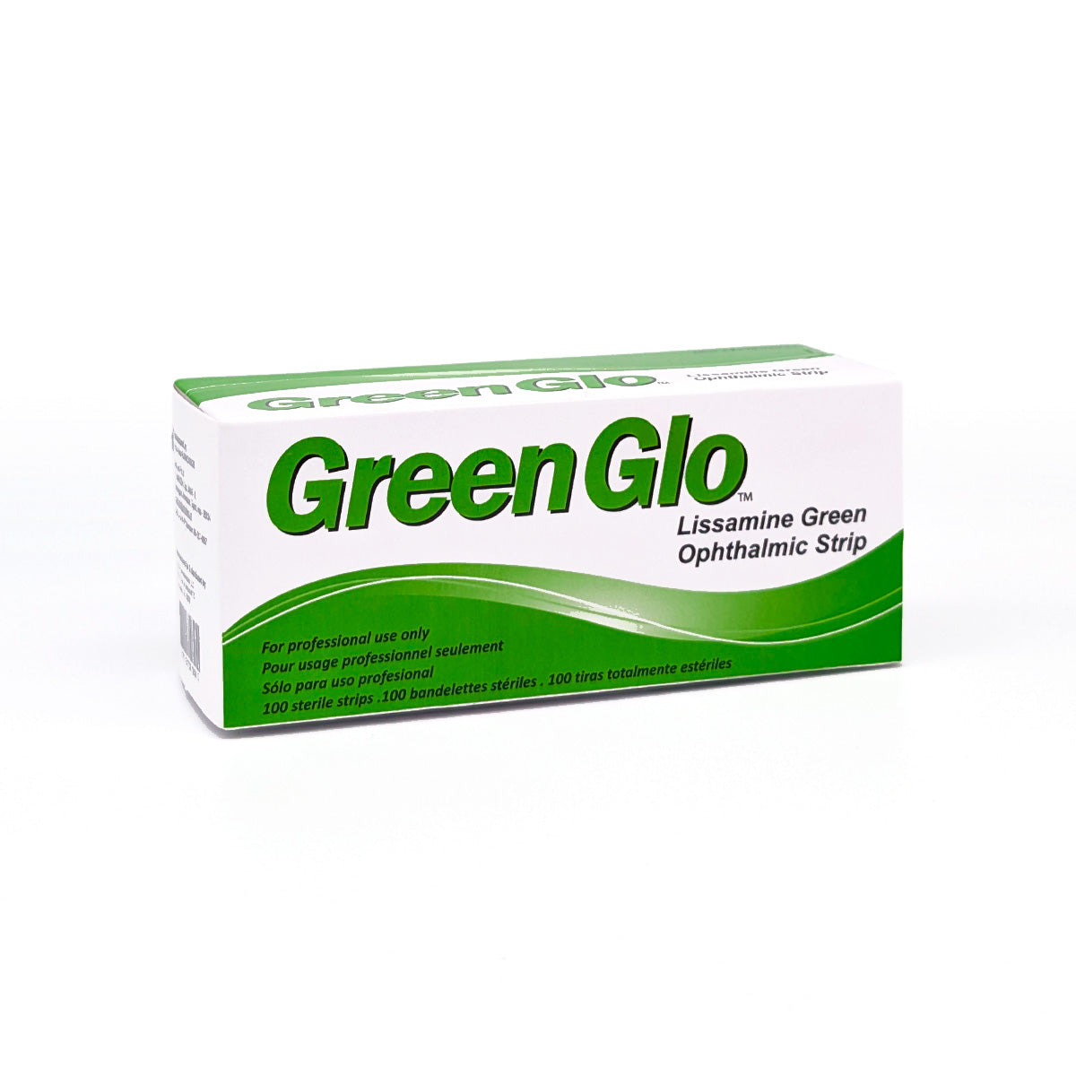 Green Glo Lissamine Green Ophthalmic Strips (100 strips)