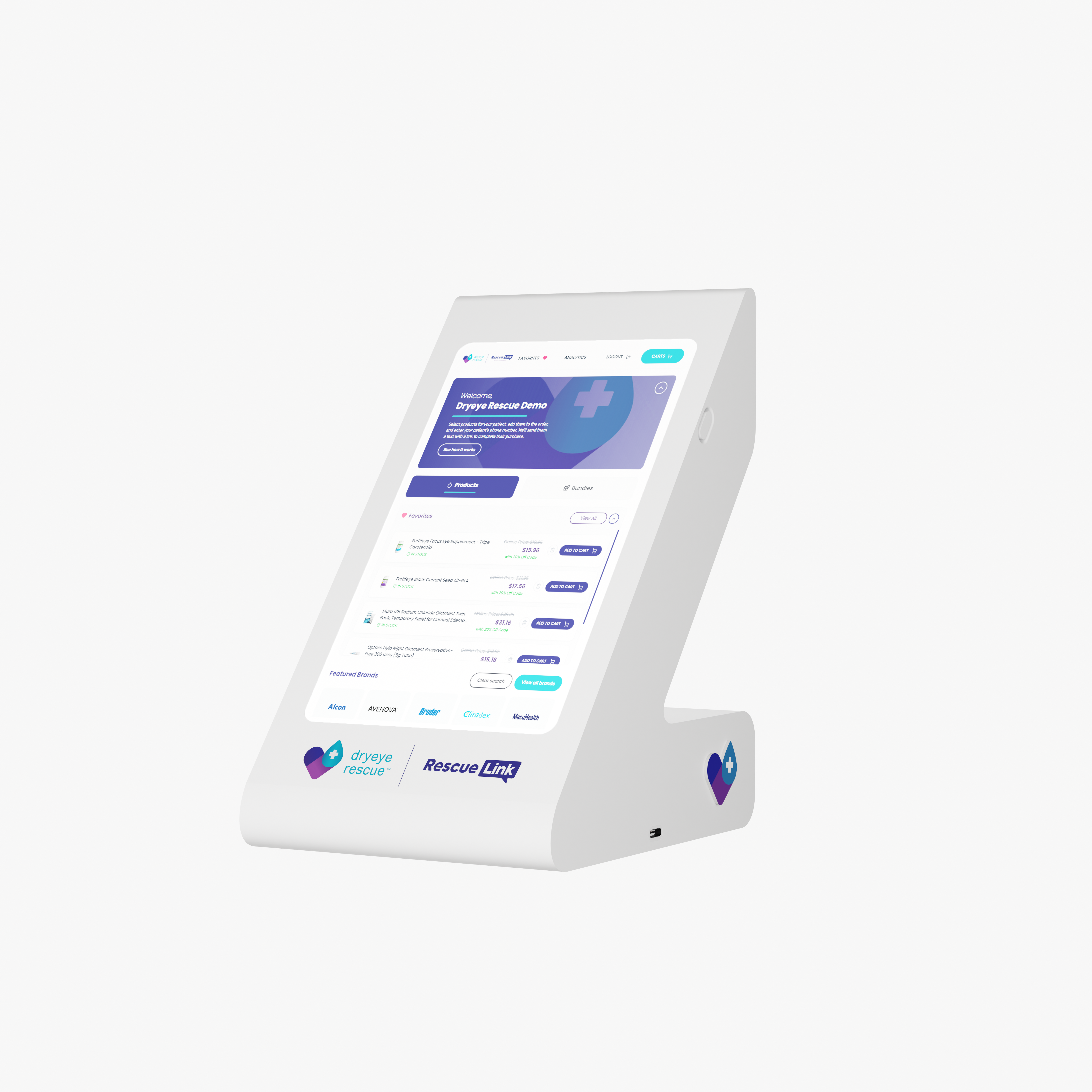 RescueLink Tablet – The Dedicated Device for Sending Patient Product Links Instantly