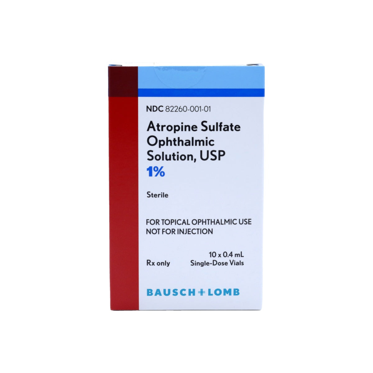 Atropine Sulfate USP 0.04% (0.4mg/1mL) 10x1mL
