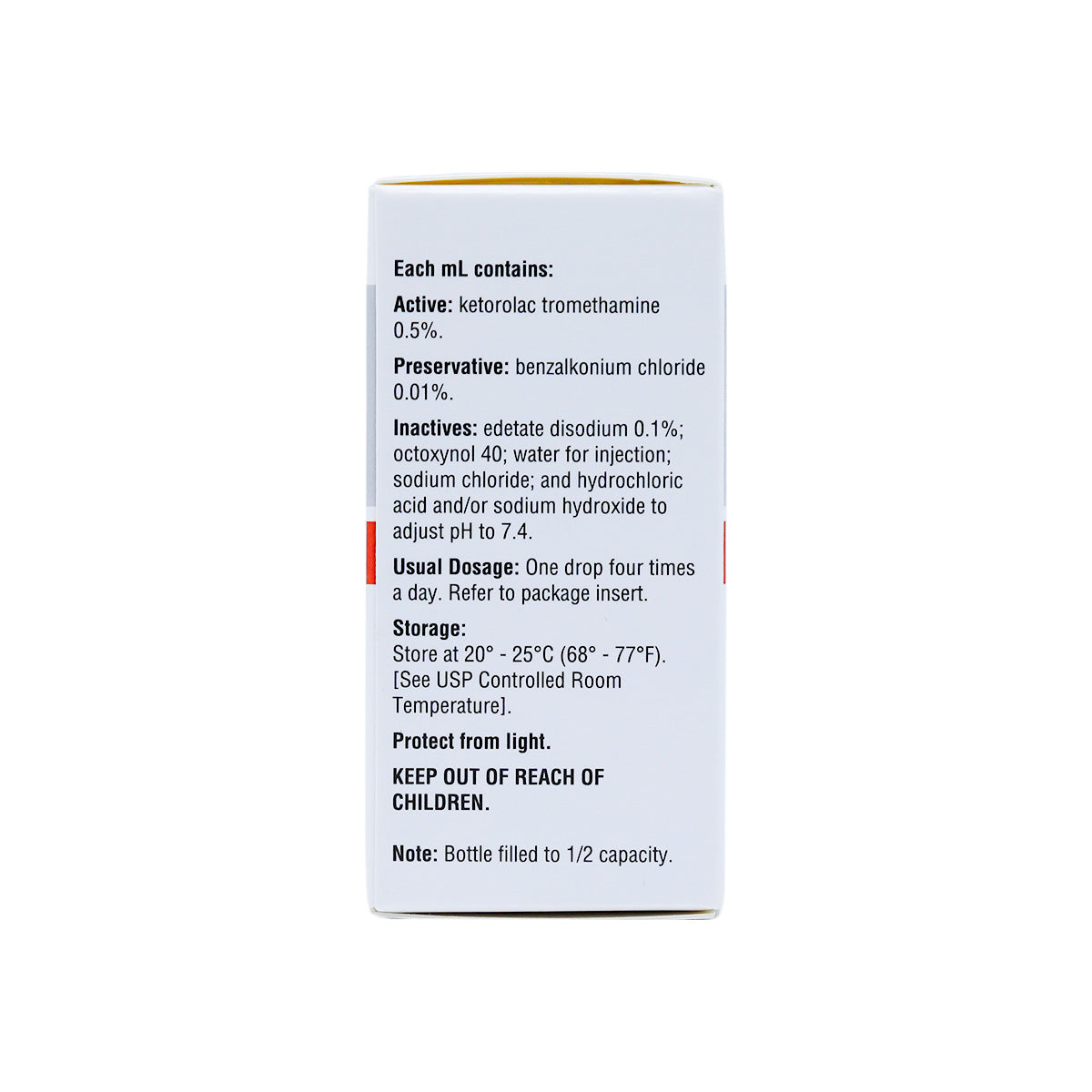 Ketorolac Ophthalmic Solution 0.5% 5mL