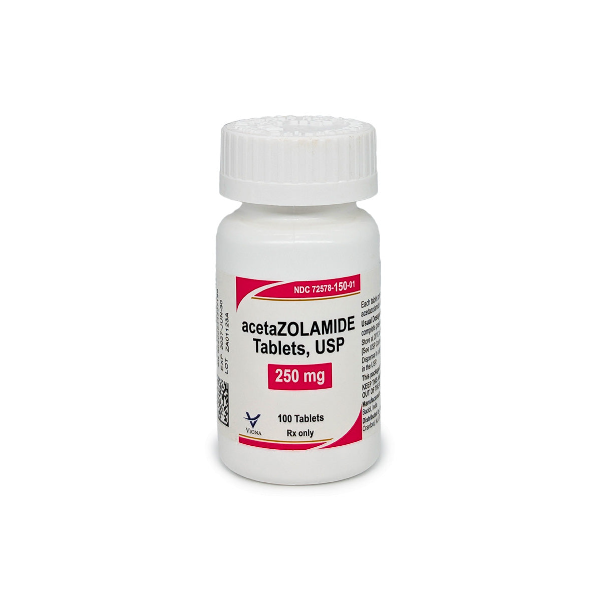 Acetazolamide 250mg (Diamox) Tablets - 100/Count