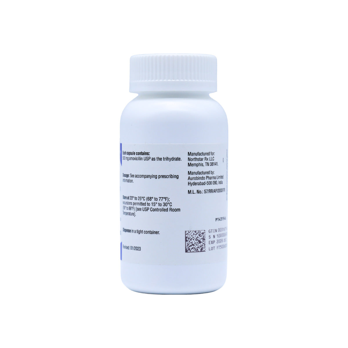 Amoxicillin Tablets 500MG 100/Count