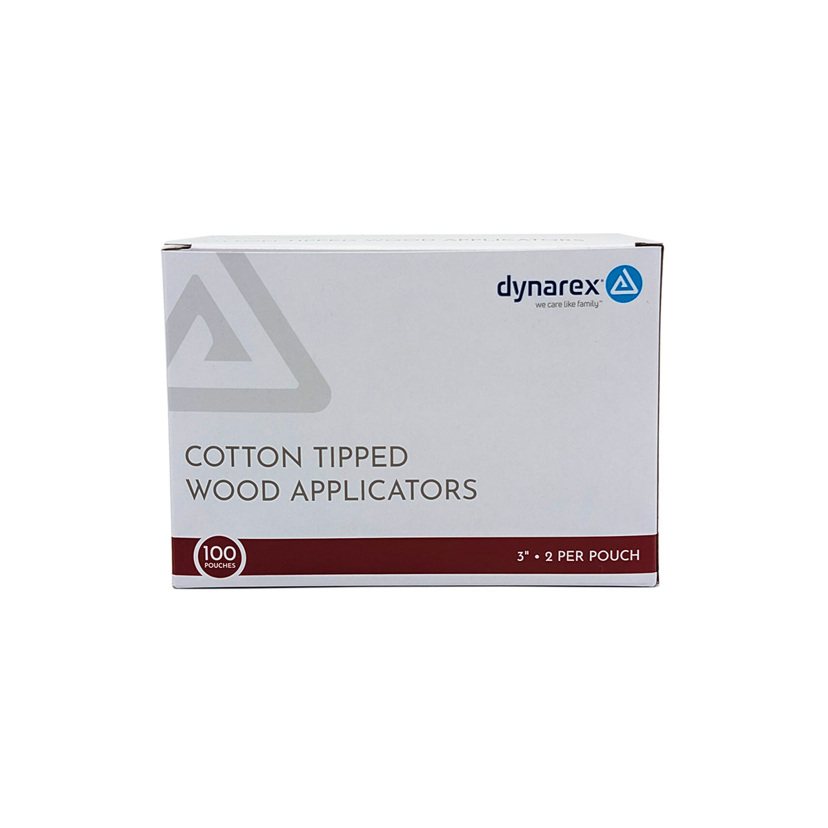 Cotton Tip Applicatiors, 3in - 2's, Wood, Sterile 100/Box