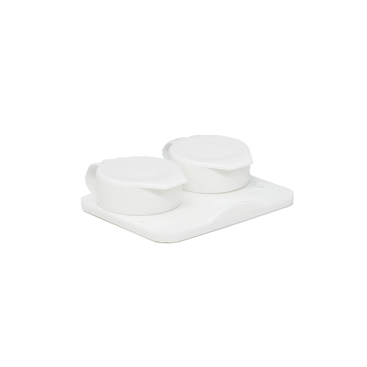 Contact Cases, Flip top, White, 50/Bag