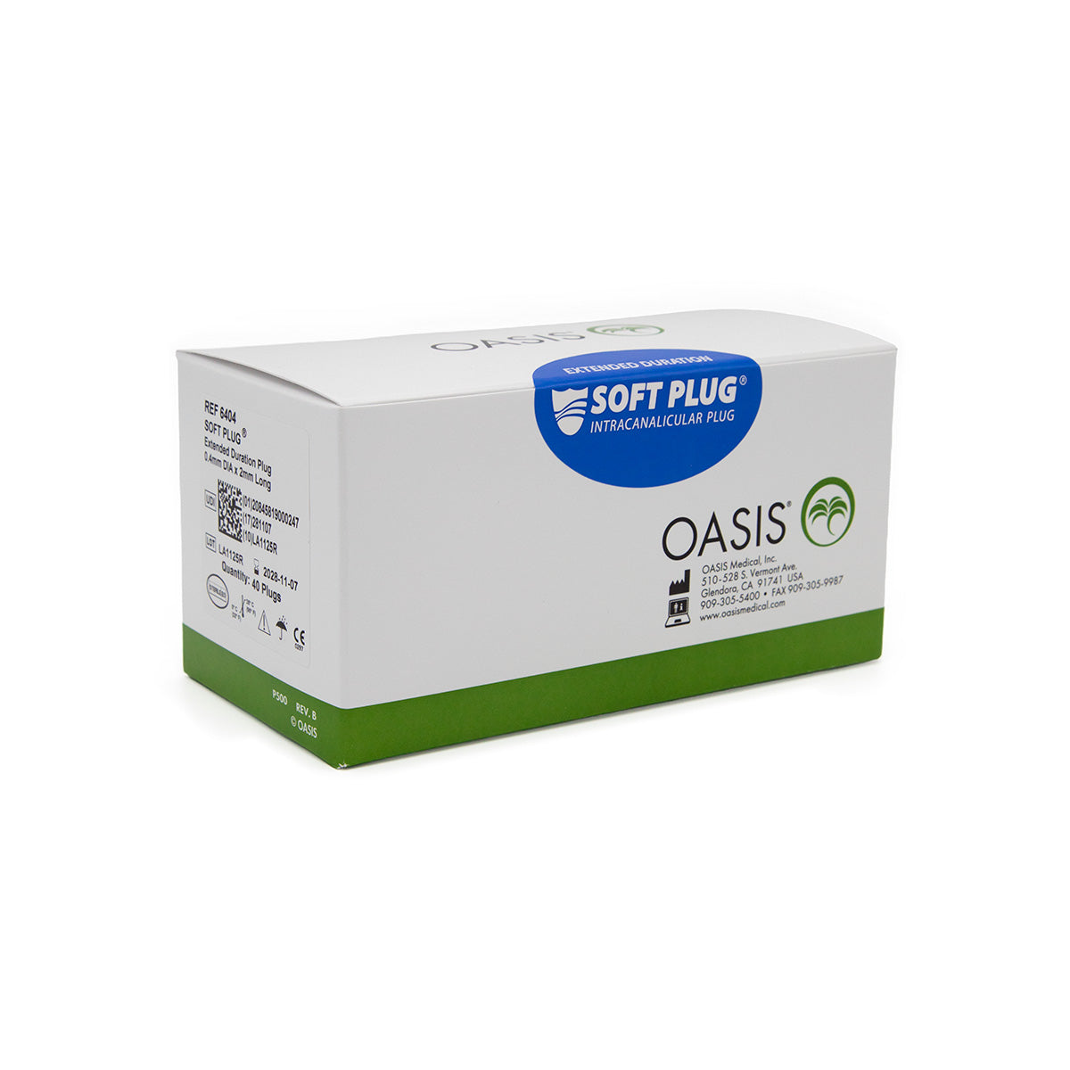 Oasis Medical Extended Duration 90 Day Absorbable Plug (40pack)