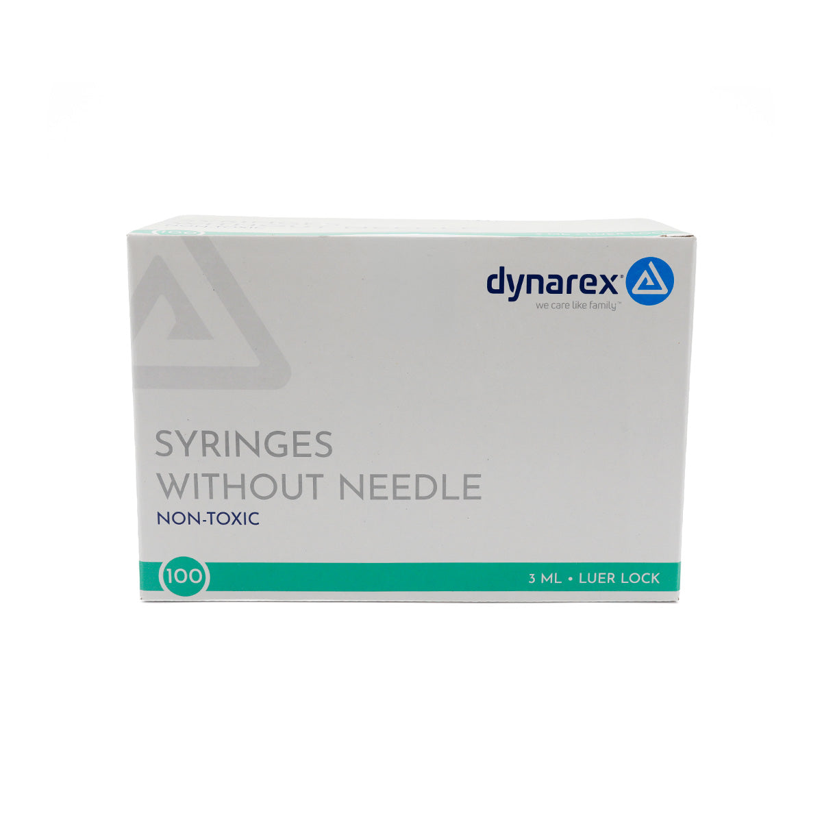 Syringes, 3cc Luer Lock, Translucent, 100/Box