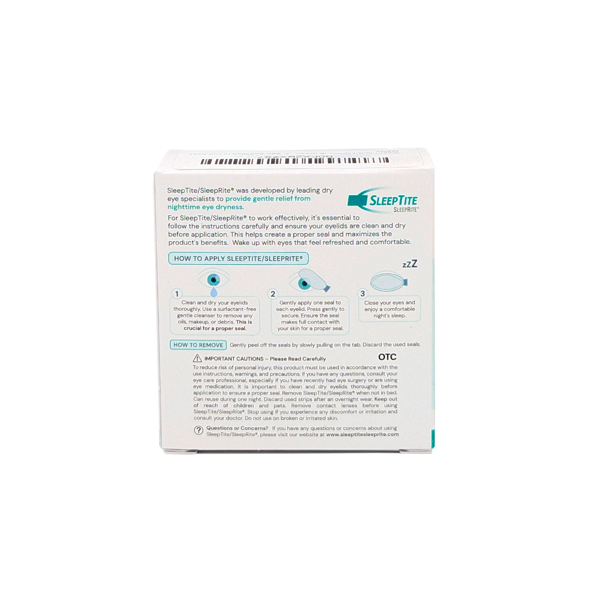 SleepTite, SleepRite daily nighttime lid closure device (30ct)