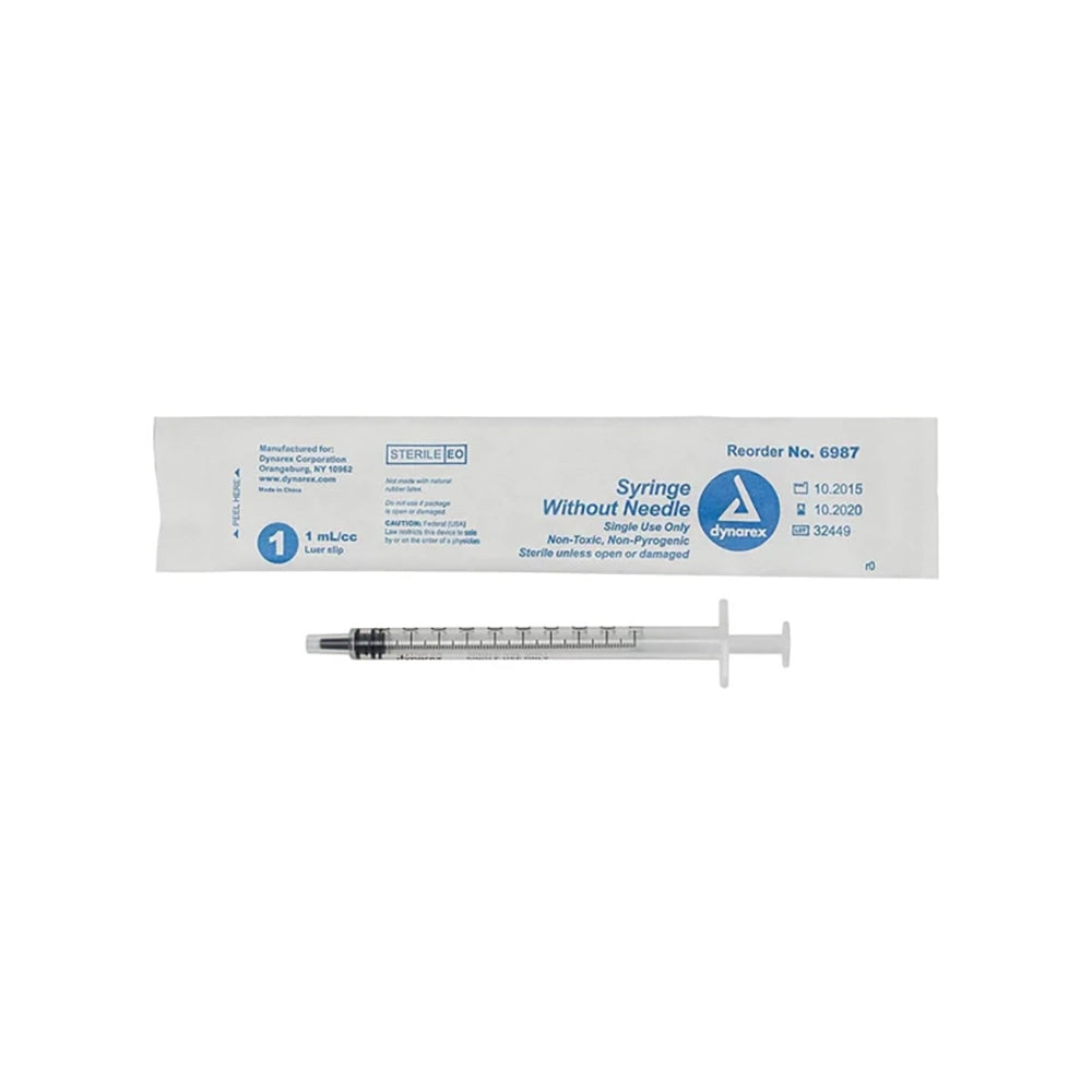 Syringes, 1cc TB- Luer Slip 100/Box, Dynarex