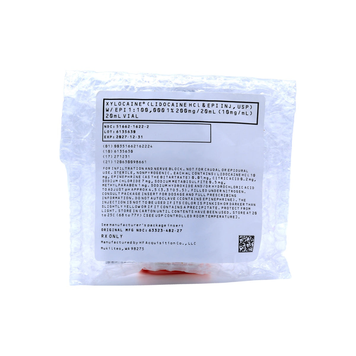 Xylocaine w/ Epinephrine 1% 20mL Injection