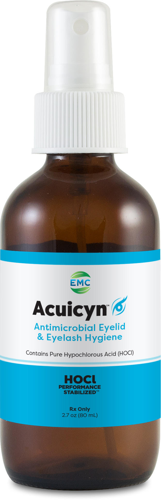 Acuicyn Antimicrobial Eyelid & Eyelash Hygiene - Hypochlorous Solution