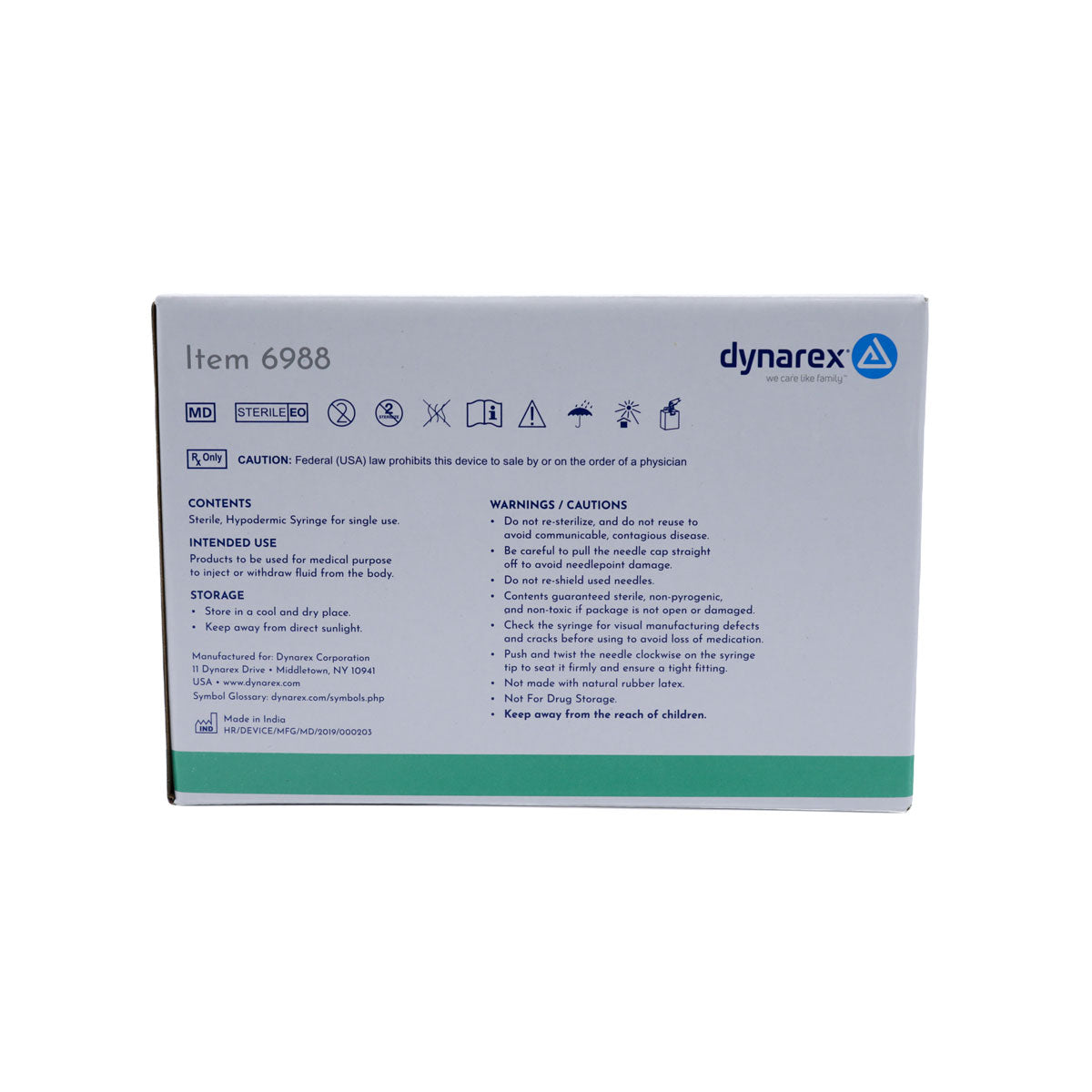 Syringes, 3CC Luer-Lock 100/Box