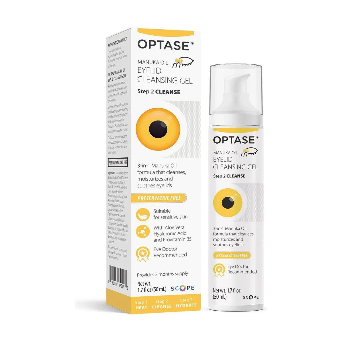Optase Manuka Oil Eyelid Cleansing Gel (50 mL)