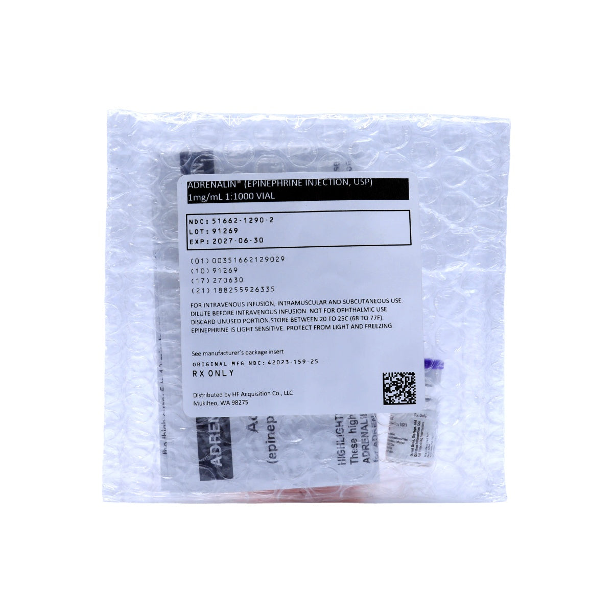 Adrenaline Injection 1mL Epinephrine