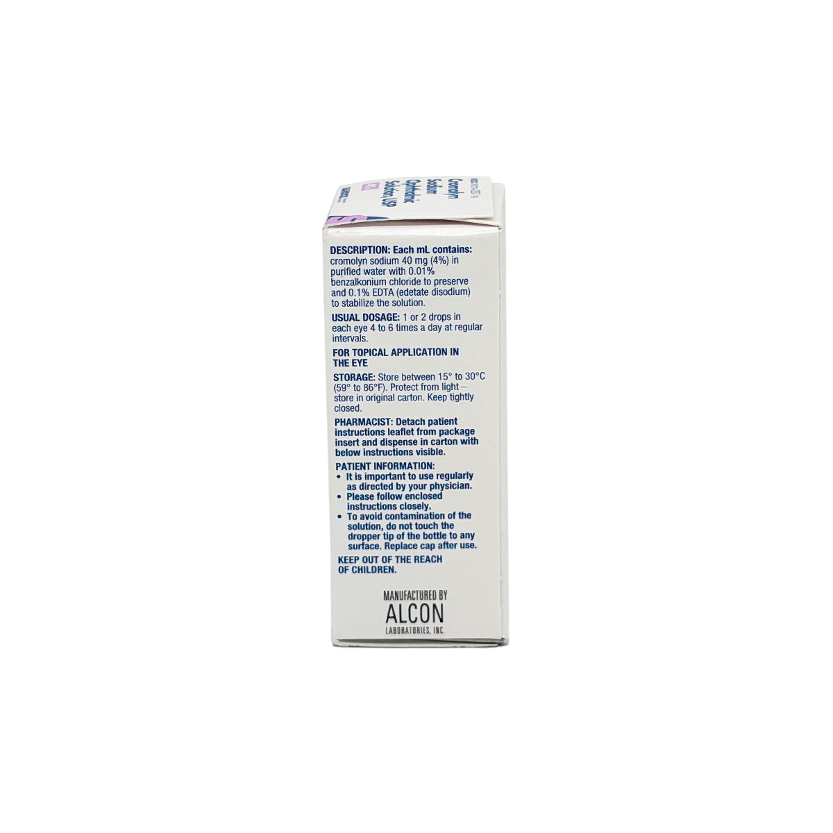 Cromolyn Sodium 4% 10mL