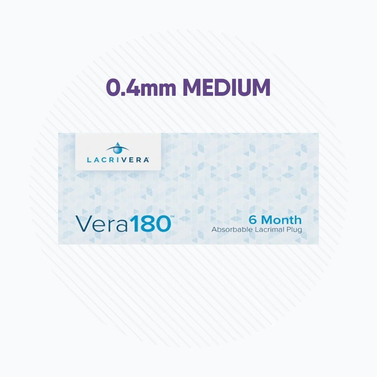 Lacrivera Vera180 Synthetic Absorbable Lacrimal 180 Day Plugs (Single Unit)