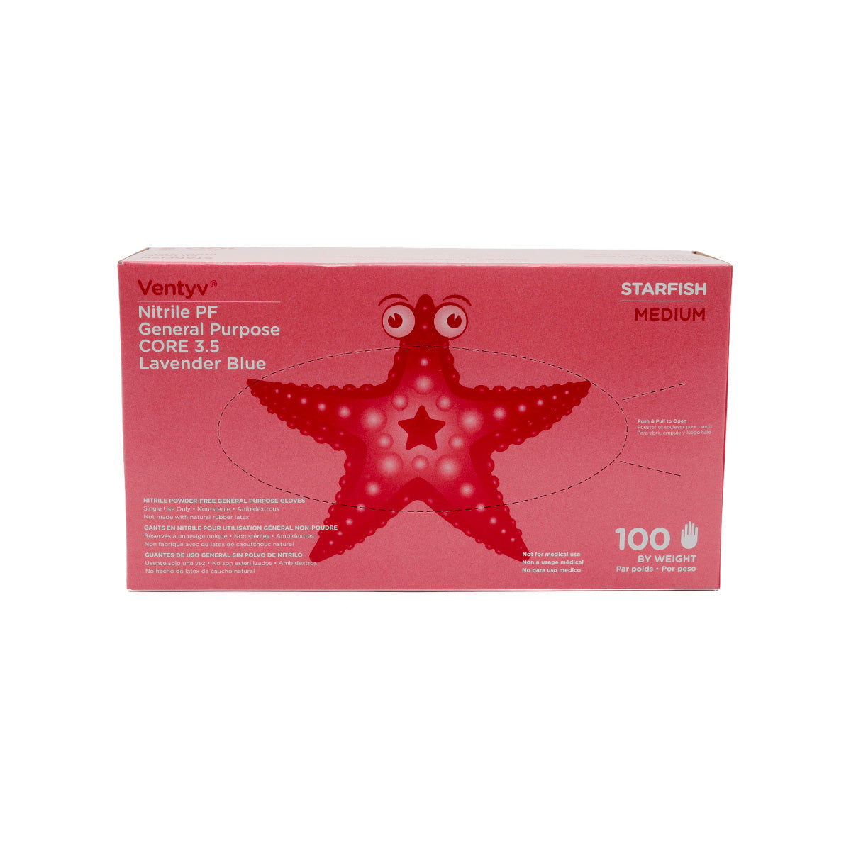 Nitrile Gloves, Medium, 100/Box