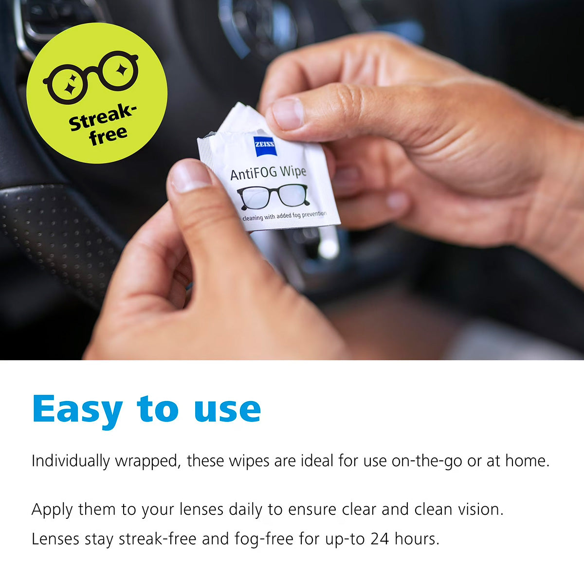 ZEISS Anti-Fog Wipes (30ct)