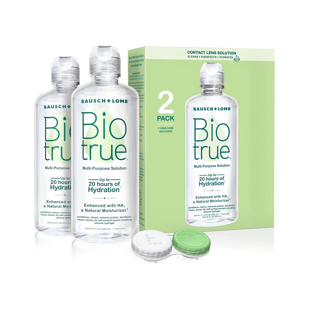 Dr.Recrum CELL BIO Moisture Gel 2個セット Biotrue Multi-Purpose Contact Lens Solution 2-Pack (10oz x 2)