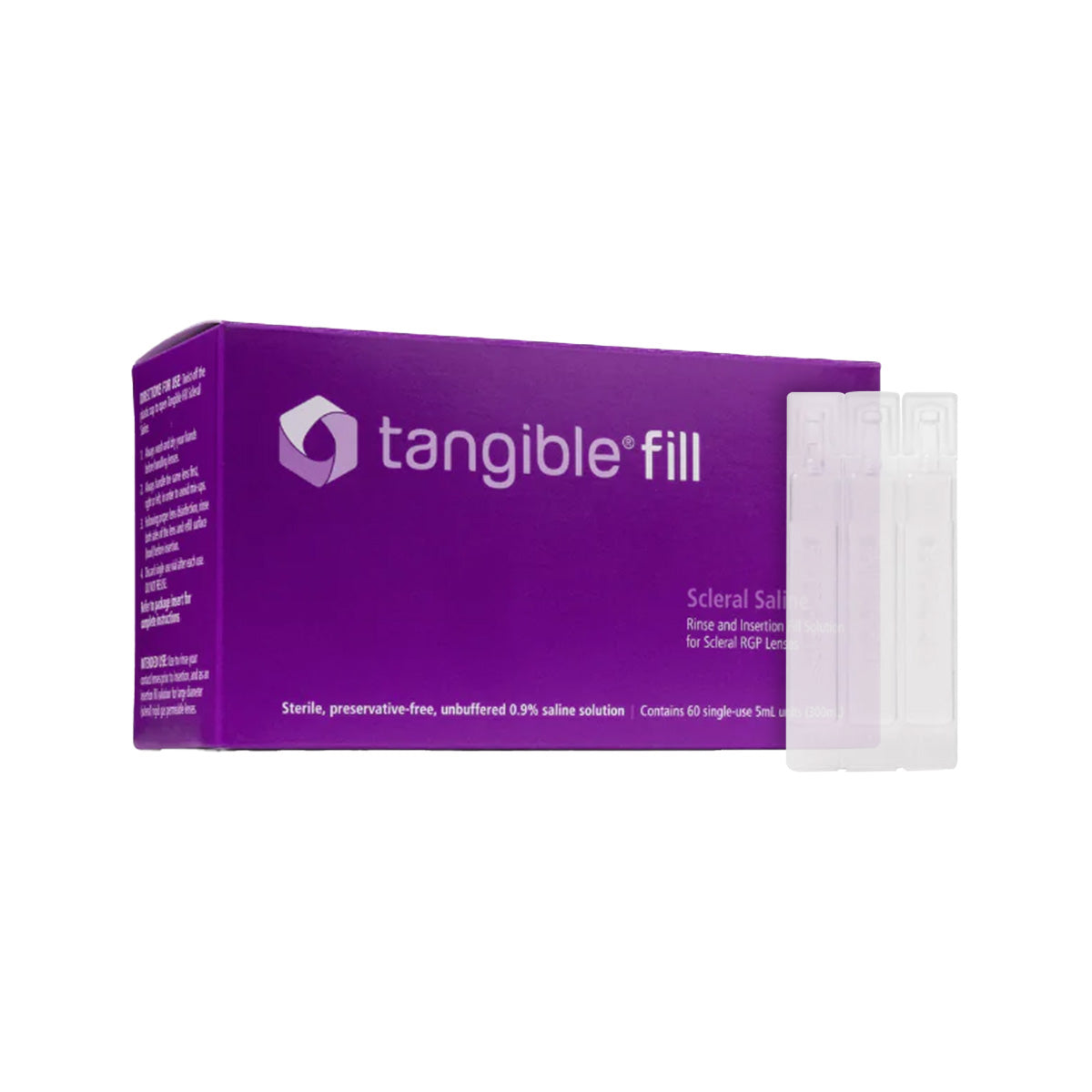 Tangible Fill – Preservative-Free Saline Solution for Scleral Lens (60 Vials)