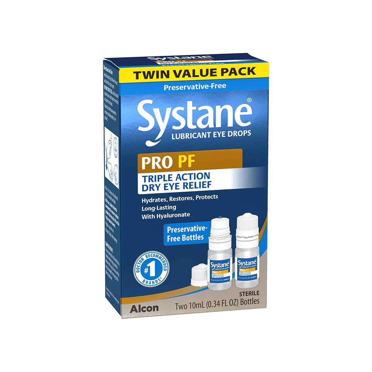Systane® PRO PF Multi-Dose Lubricant Eye Drops – 10mL (Twin Pack)