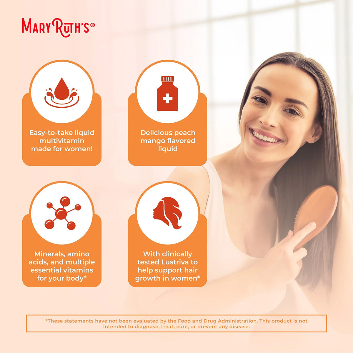 Mary Ruth's Liquid Morning Multivitamin + Hair Growth (30 oz)