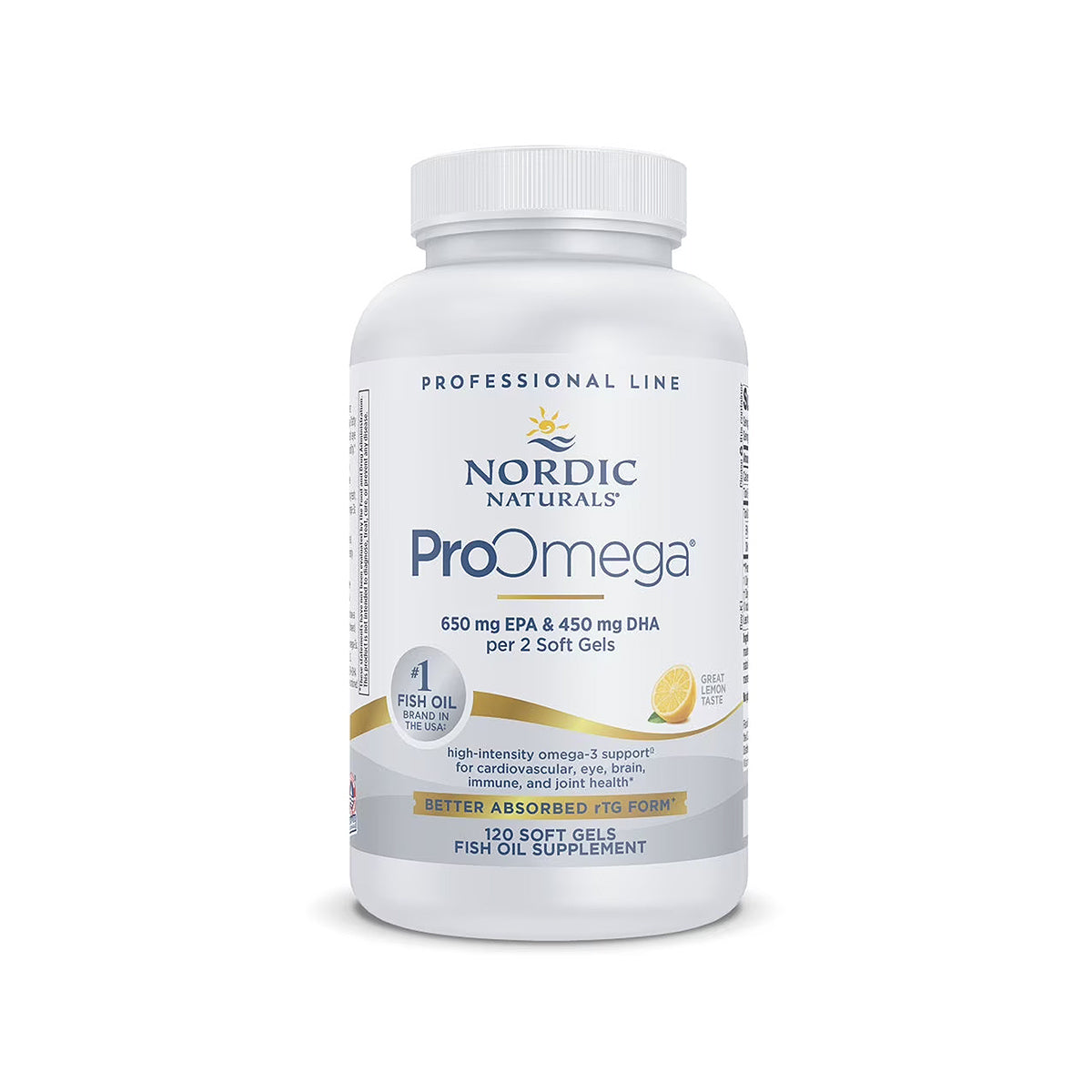 Nordic Naturals ProOmega, Lemon Flavor, Omega Supplement (3 Sizes)