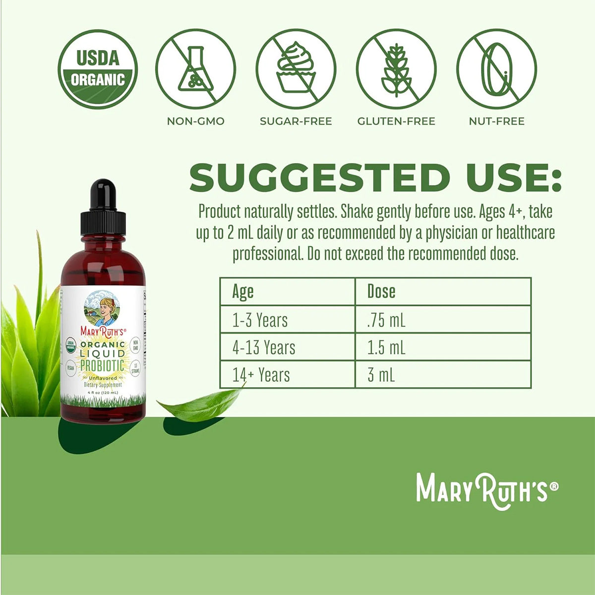 Mary Ruth's Organic Liquid Probiotic (4 oz)