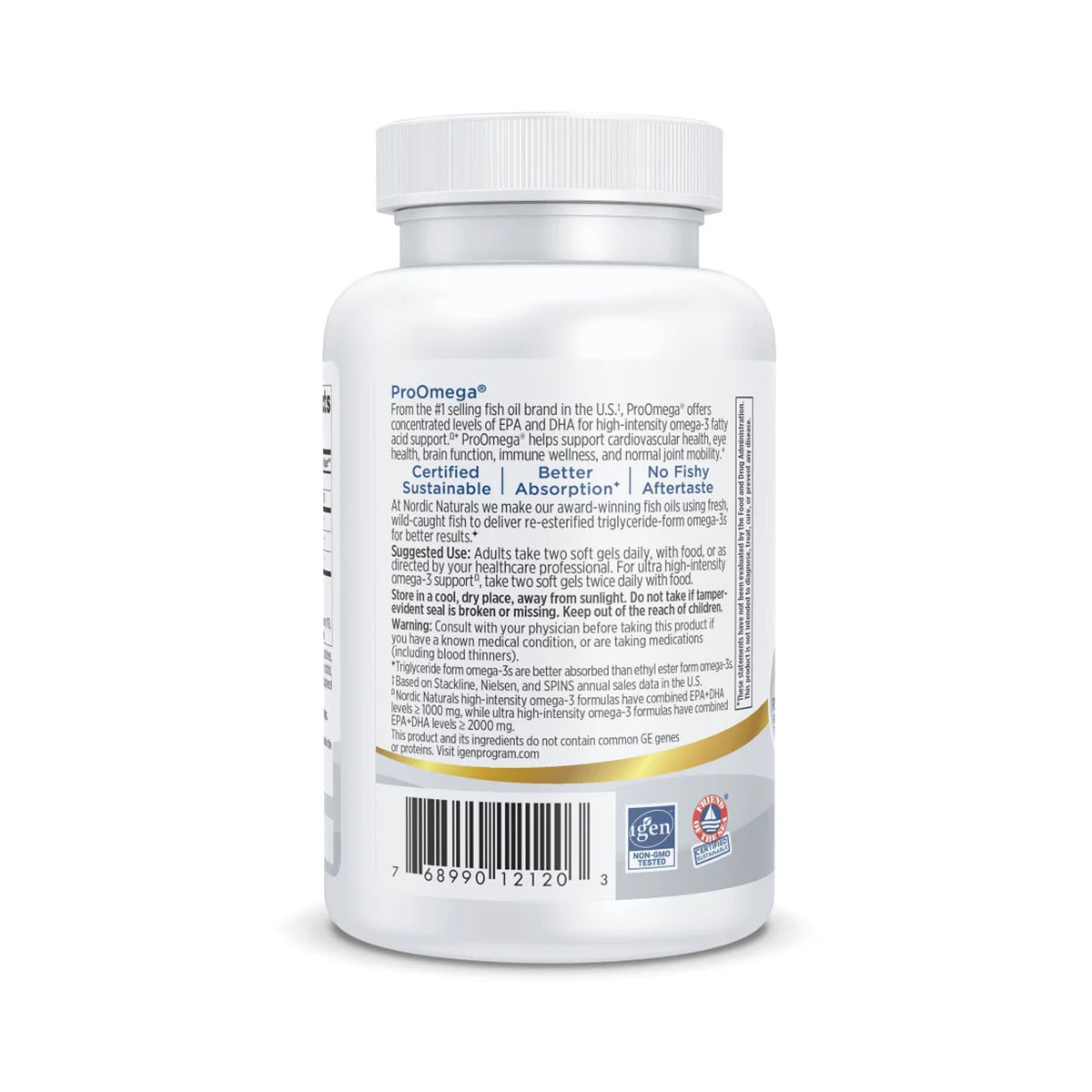 Nordic Naturals ProOmega, Lemon Flavor, Omega Supplement (3 Sizes)